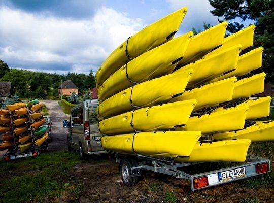 Szkolny klasowy spływ kajakowy