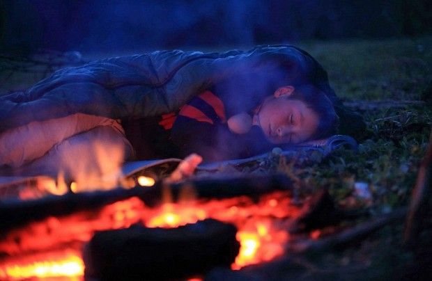 Przerwa na sen nad rzeką Bukowina