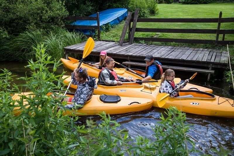 Łupawa Relax Spływ kajakowy Zawiat-Kozin przystań FAMILYday